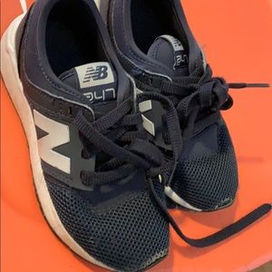 Navy blue new balance 12 kids